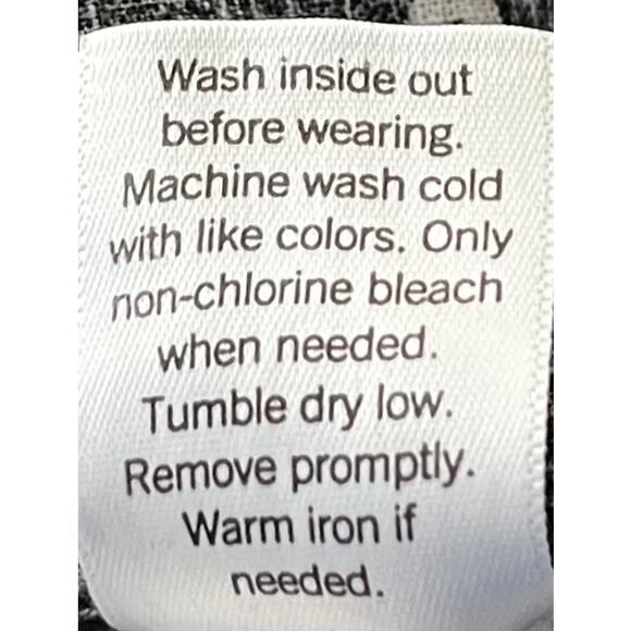 CROFT & BARROW HI-RISE WIDE LEG ANKLE PANTS, WOMENS, 1X, BLACK WITH WHITE FLORAL - Picture 12 of 12